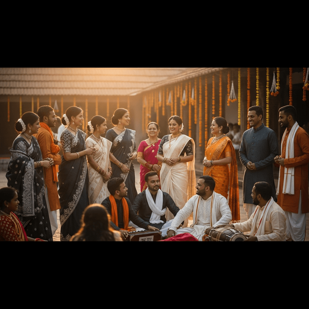 Dewangan community gathering at Chhattisgarh samaj event — Koshta Samaj traditions